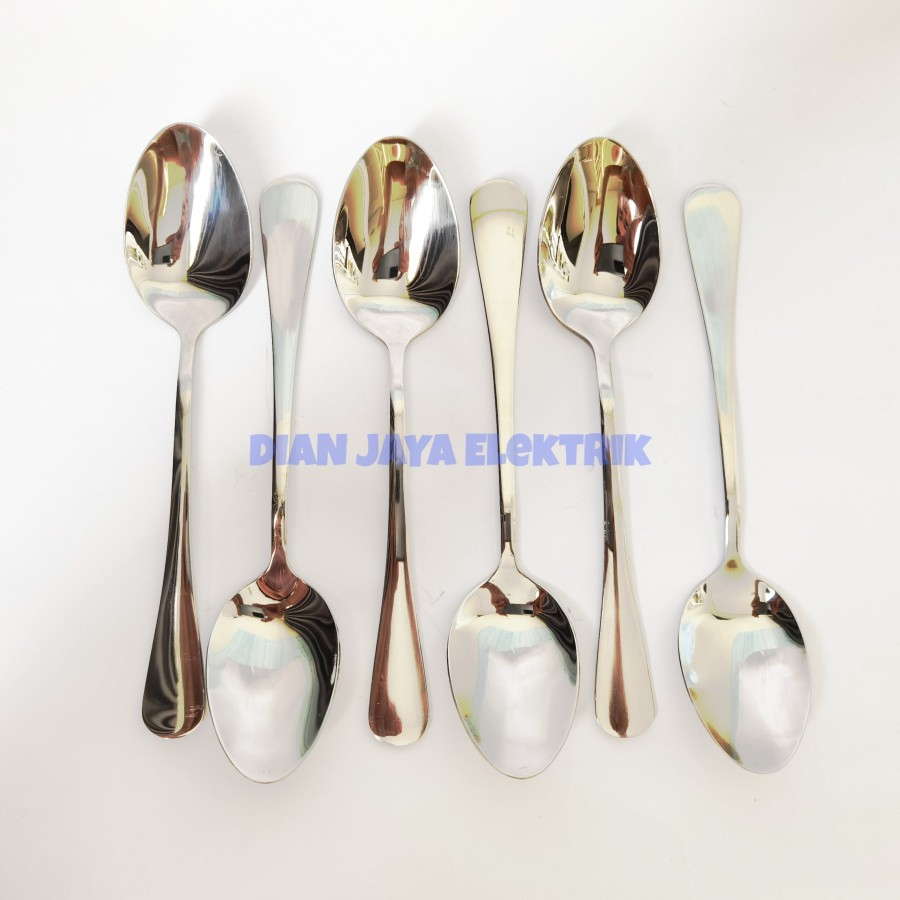 sendok makan premium stainless steel hotel Grade 6 pcs