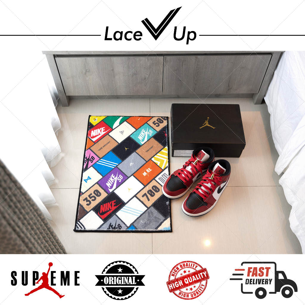 Sneakers Floor Mat Original Lace Up | Carpet | Karpet | Rug | Mat | Keset