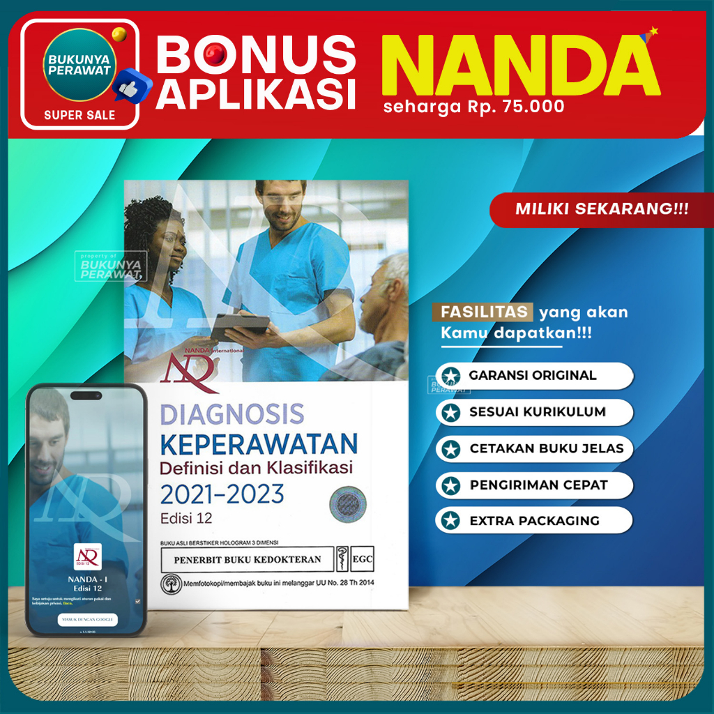 (ORIGINAL) DIAGNOSIS KEPERAWATAN NANDA 2021-2023 Edisi 12 + APPS NANDA