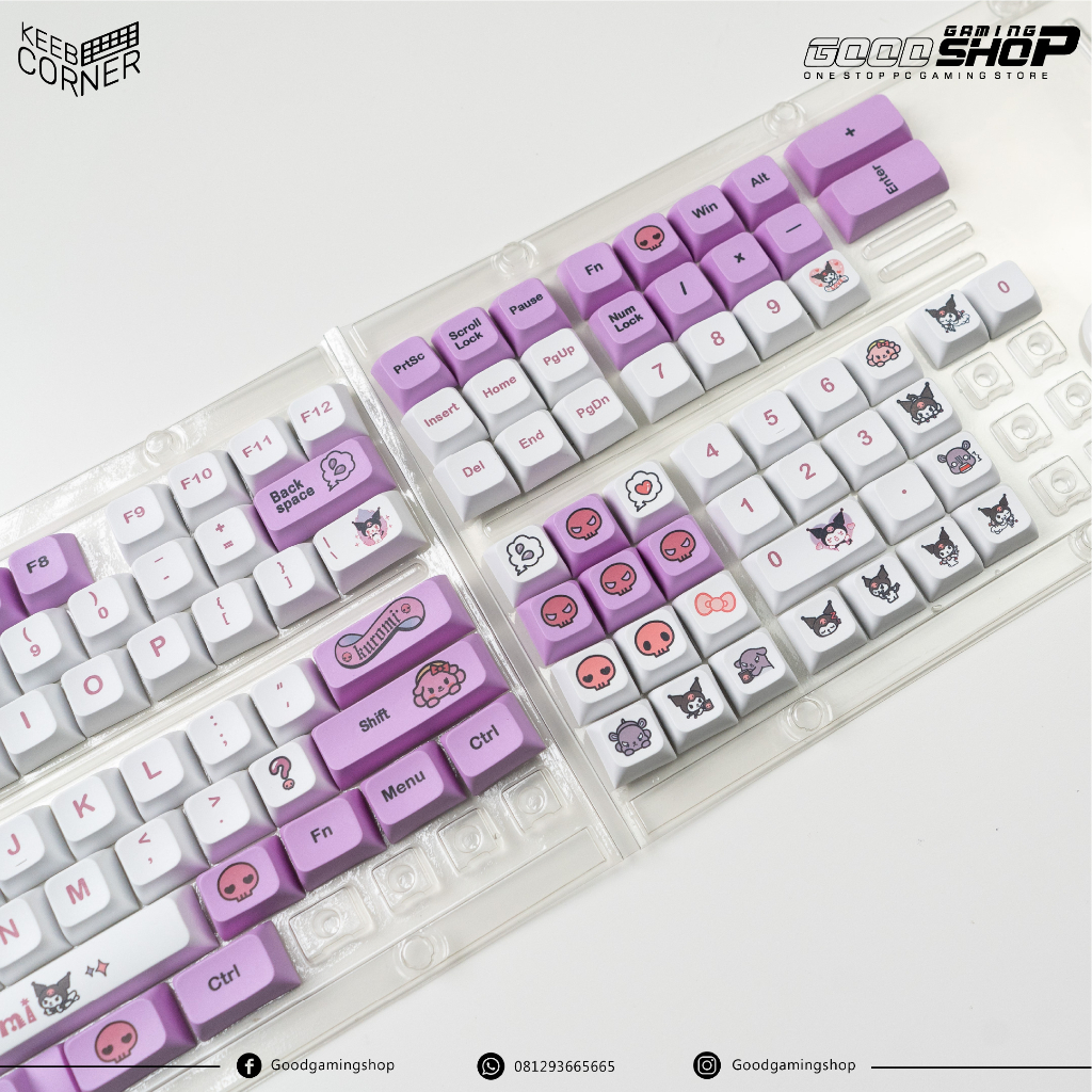 KC Keycaps Kuromi XDA 130 Keys