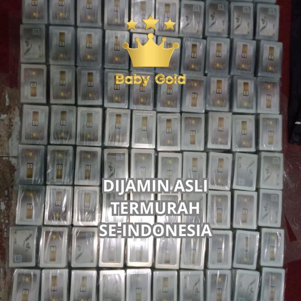 Baby Gold Logam Mulia 24 Karat 0.001 gram Babygold Mini gold Minigram Emas Kecil 0,001 gr 0.001 0,001gr