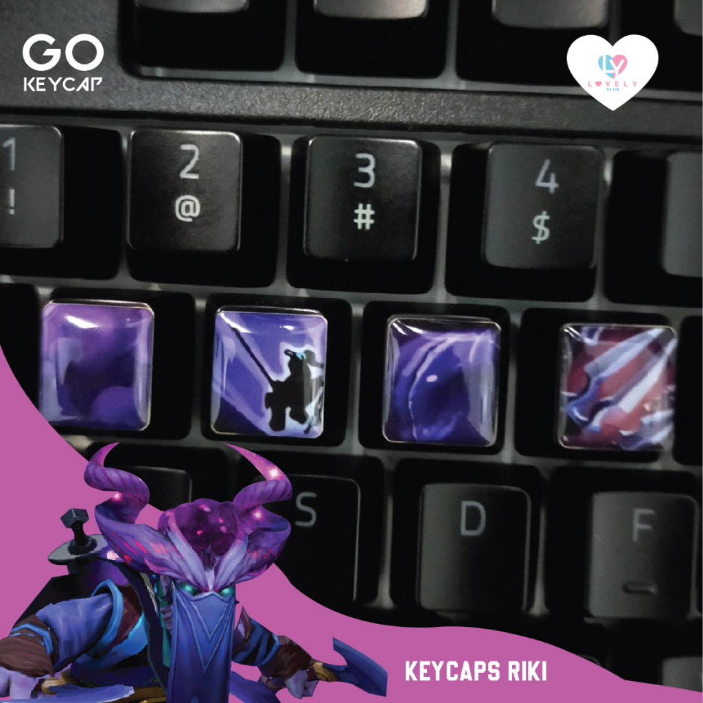Keycaps PBT Dota 2 Riki Ability | GO KEYCAPS