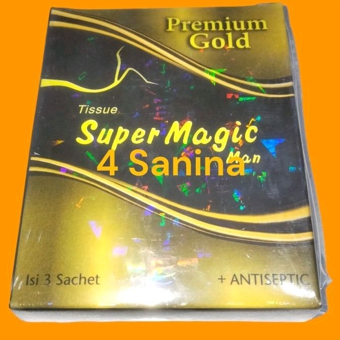 Super Magic Gold tissue 3 sachet #tissue super magic#