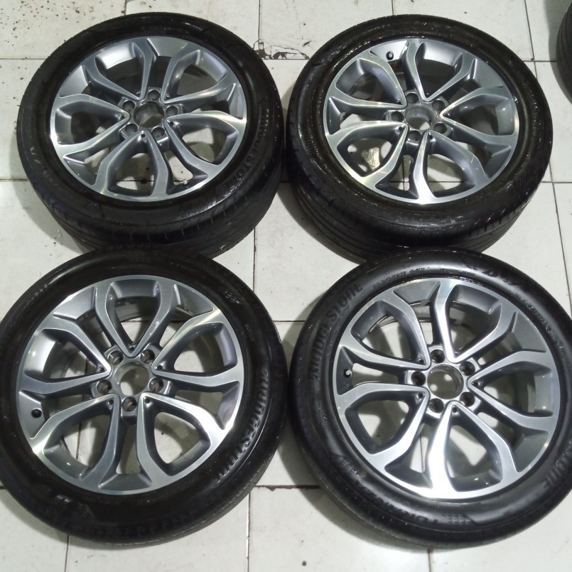 Velg Mobil Bekas Ring 17 Lubang 5 STD MERCY R17X7 5X112 ET48 BAN 225 50 R17