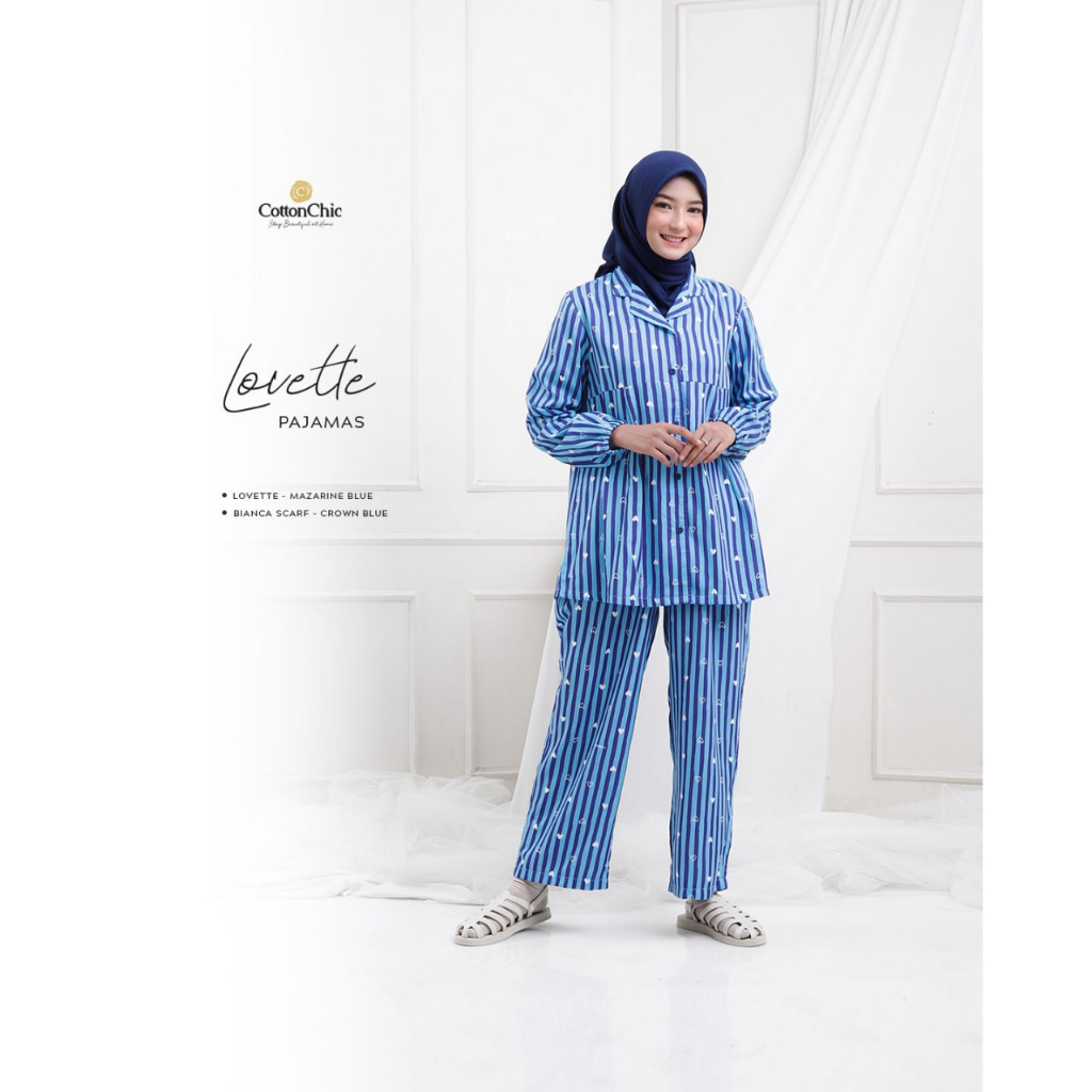 Piyama Lovette Pajamas Dewasa by COTTON CHIC