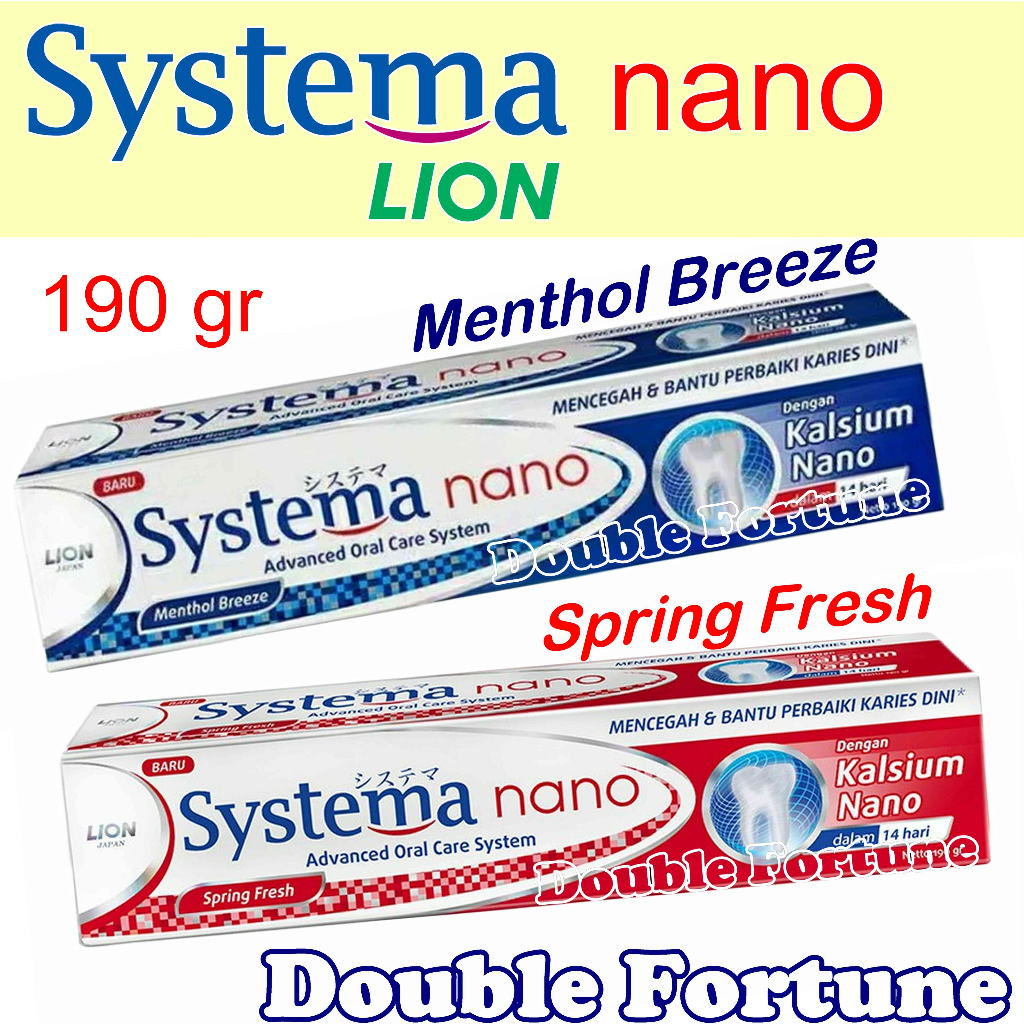 SYSTEMA NANO  SPRING FRESH   MENTHOL BREEZE     190g  PASTA GIGI ODOL