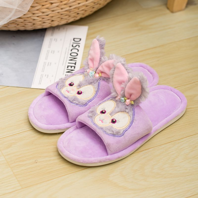 SANDAL RUMAH KELINCI UNGU STELLA LOU GELATONI DUFFY BEAR SHELLIE MAY BUNNY RABBIT SEPATU KAMAR IMPOR