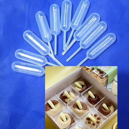 10Pcs Pipet Mini Vla Puding Food Infuser 4Ml