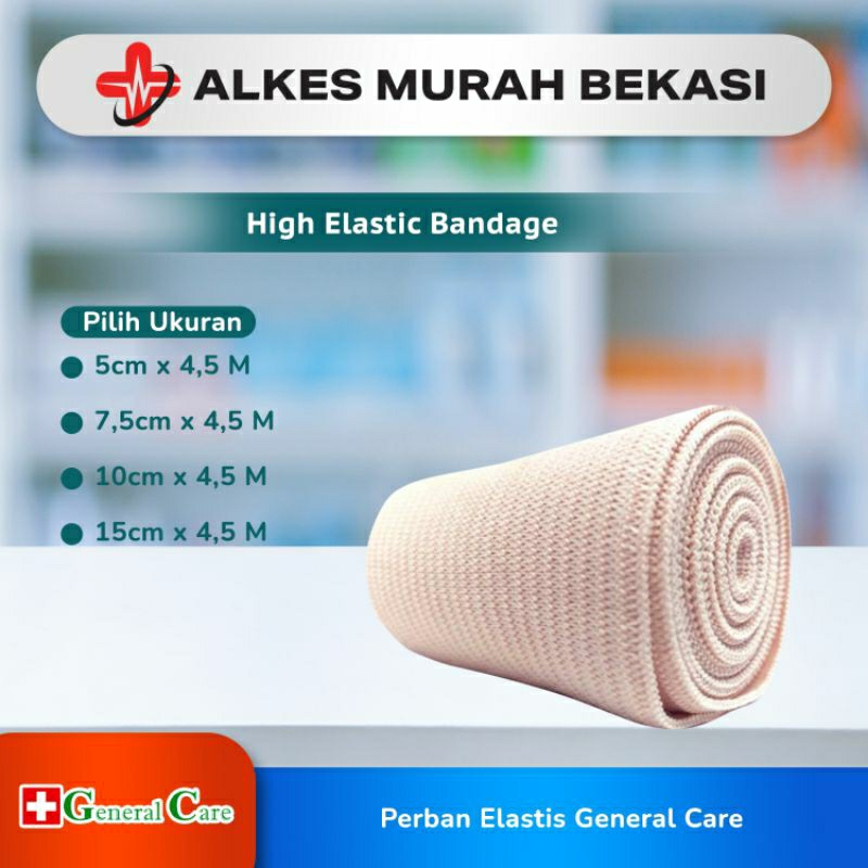 GENERAL CARE Verban Elastis 7,5cm x 4,5m/3inc