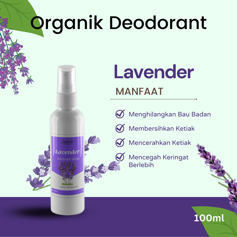 Deodorant Organik Spray Deodoran Tawas Cair Ampuh Mencegah Bau Ketiak dan Badan Non Alkohol