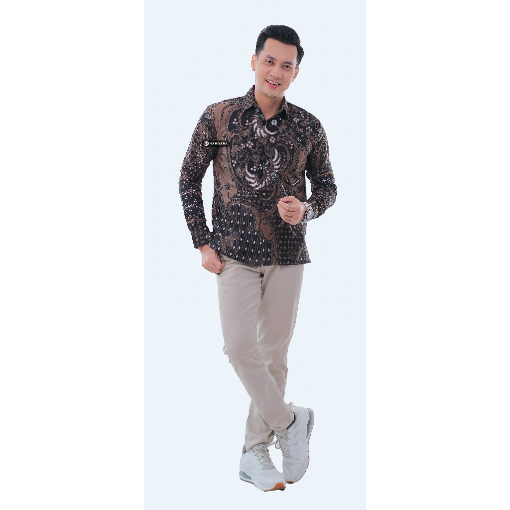 Handara Batik Pria Sawunggaling Tarung Coklat HB-164