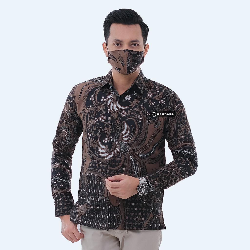 Handara Batik Pria Sawunggaling Tarung Coklat HB-164