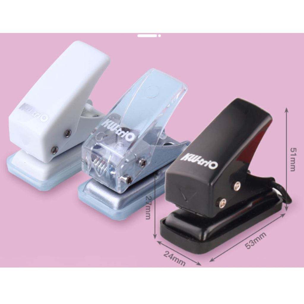 Alat Pelubang Plong Pembolong Kertas Paper Punch Hole Puncher Kecil