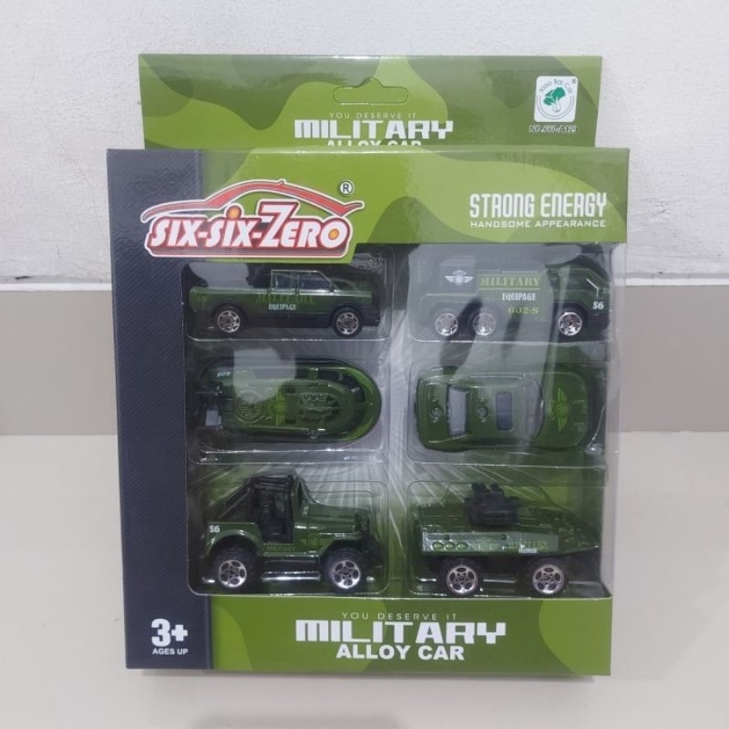 Diecast Set Kendaraan Militer Alloy - Mainan Miniatur Mobil Mobilan Tentara Koleksi Anak Dewasa