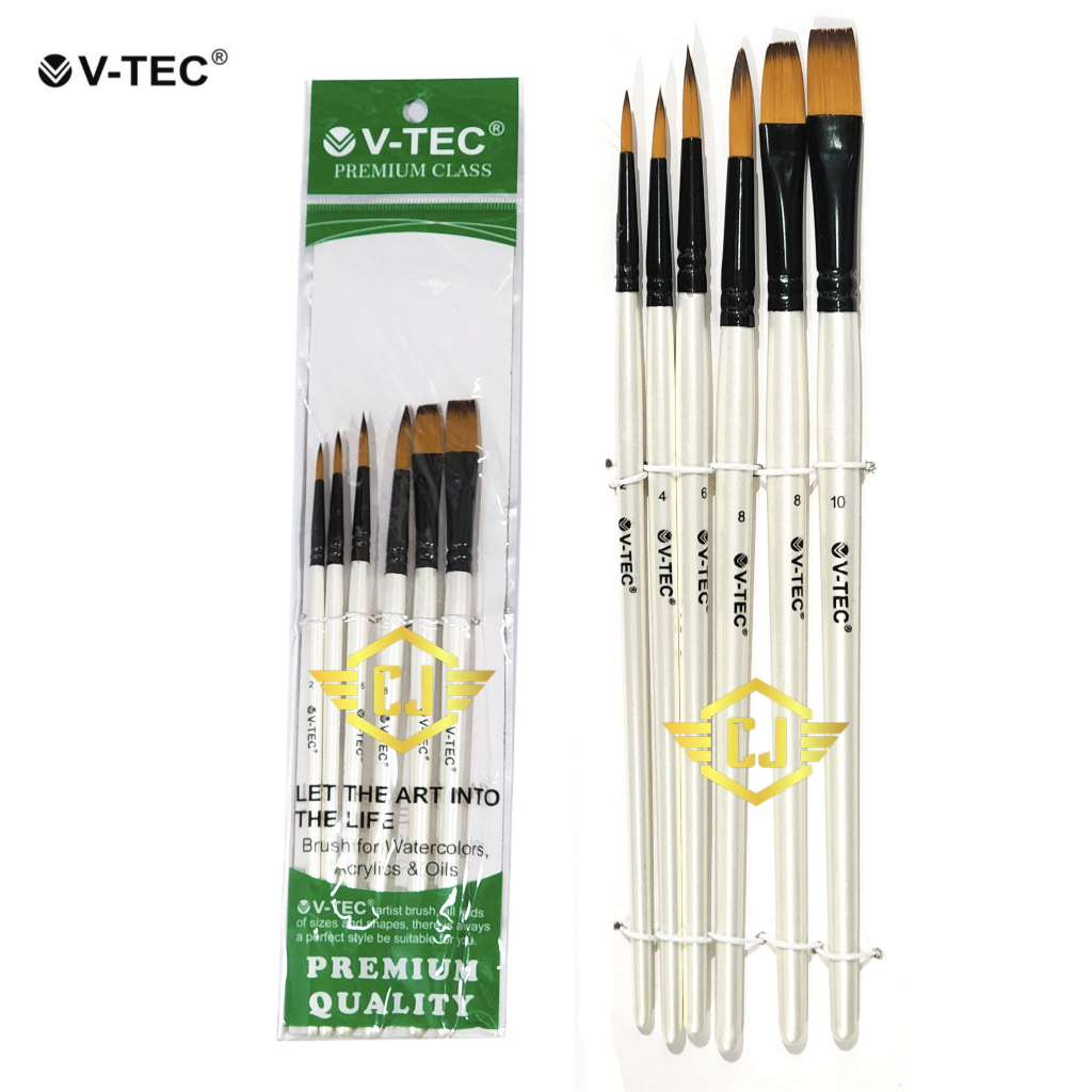 

Brush Set V-TEC A0411/6 Kuas Cat Air Cat Minyak Lukis Acrylic VTEC