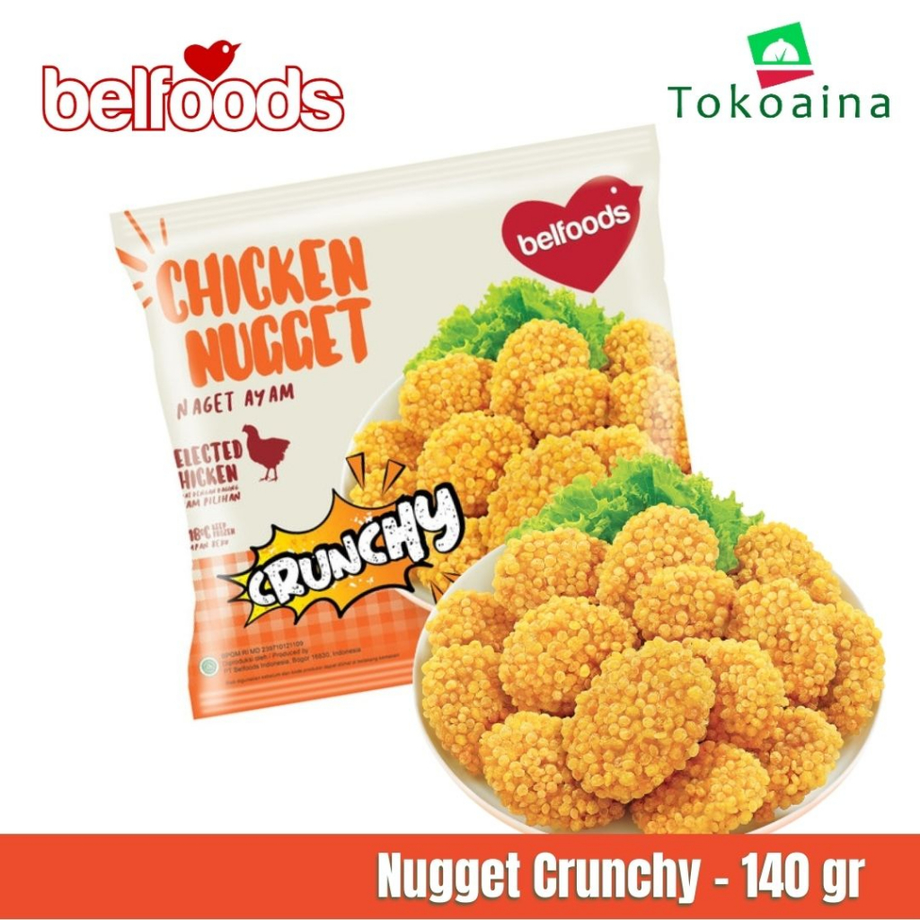 

Chicken Nugget Belfoods Crunchy 140gr | Nugget Ayam