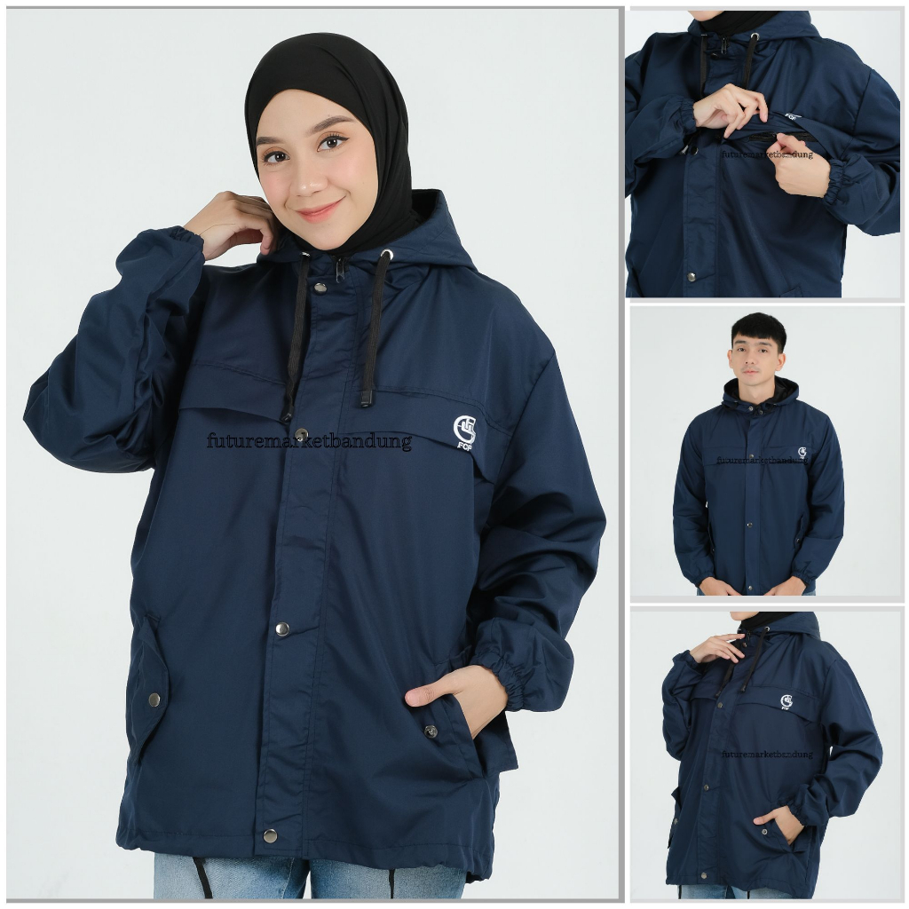 Jaket pria wanita jumbo IKC 002 distro cbr six Bandung keren grosir pakaian pria H0D7 jacket jaket parasut parasit jaket gunung pria wanita WATERPROOF ORIGINAL FCF