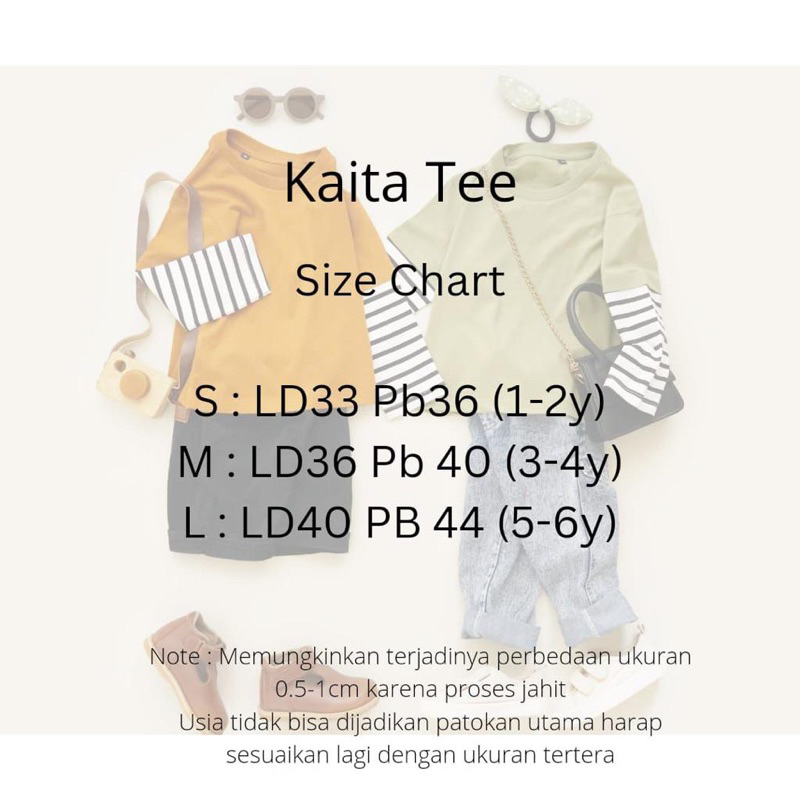 KAITA STRIPE Tee Long Sleeve / Kaos Panjang Anak 1-5thn