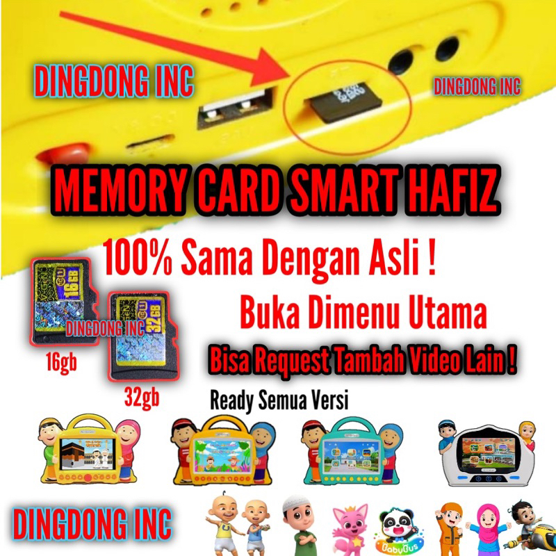 SMART HAFIZ MEMORY CARD VERSI 1 2 3 4 5 6 MICRO SD CHIP SMARTHAFIZ HAPIS MEMORI