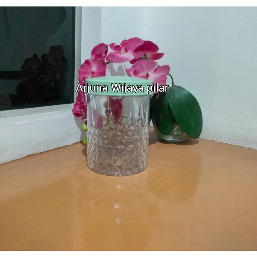 toples kristal daun premium 1pcs toples lebaran