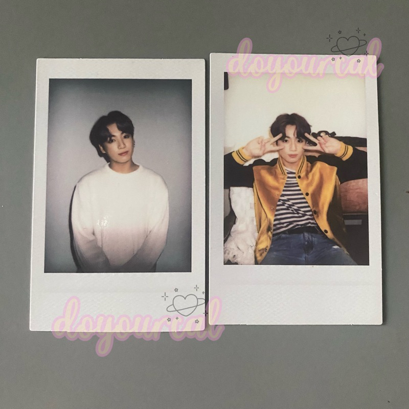 BTS Jungkook official polaroid from bts deco kit