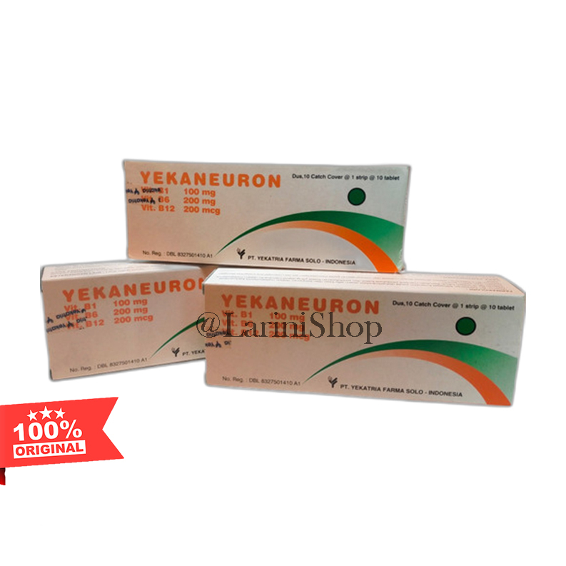 YEKANEURON TABLET (HARGA PER BOX) KEKURANGAN VIT B1, B6 DAN B12 YEKATERIA