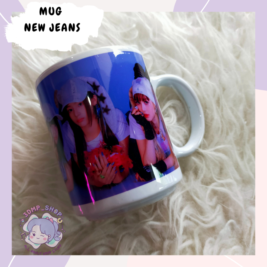 [MOHON TAMBAH BUBLE WRAP] MUG GELAS CANGKIR NEW JEANS