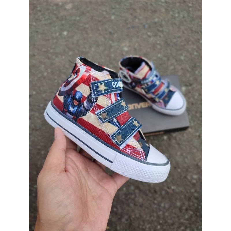 SEPATU ANAK CONVERSE ALL-STAR KIDS MOTIF SUPER HERO SIZE 21-35