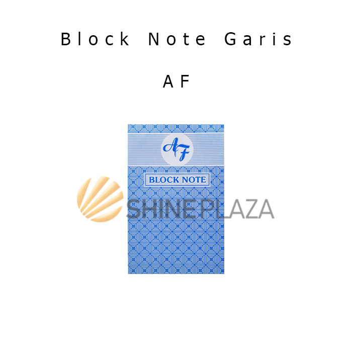 

Block Note A6 Garis AF - Writing Pad A6 Garis AF