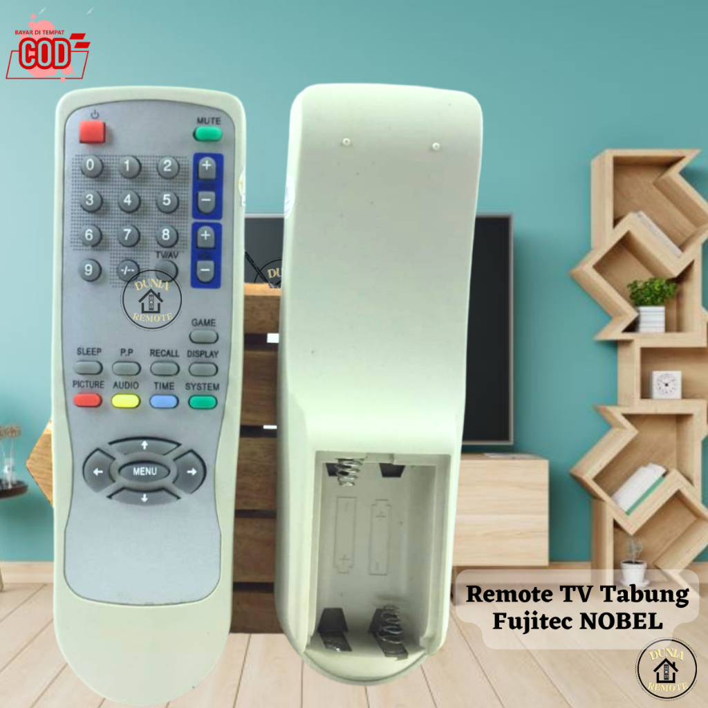 Remot Remote TV Tabung FUJITEC NOBEL Tanpa setting GRADE ORI