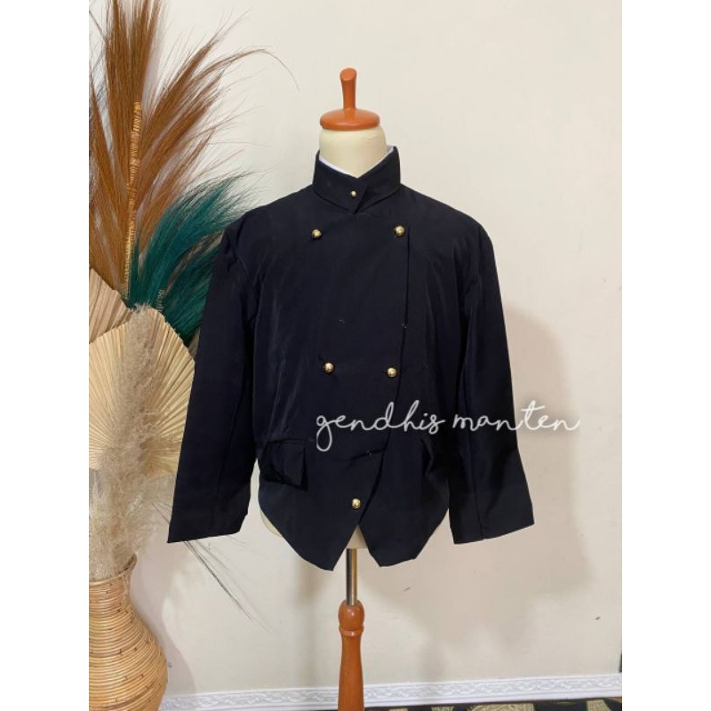 Beskap Solo, Polos / Beskap Jawa - Hitam