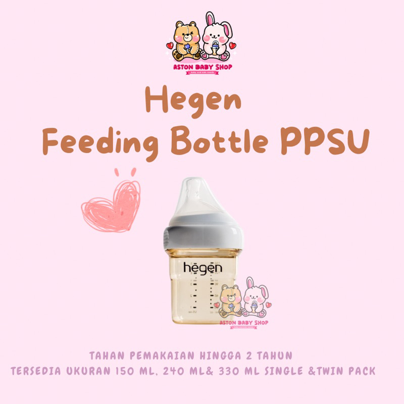 HEGEN Botol Susu PCTO 150ml/5oz 1 pc Feeding Bottle PPSU