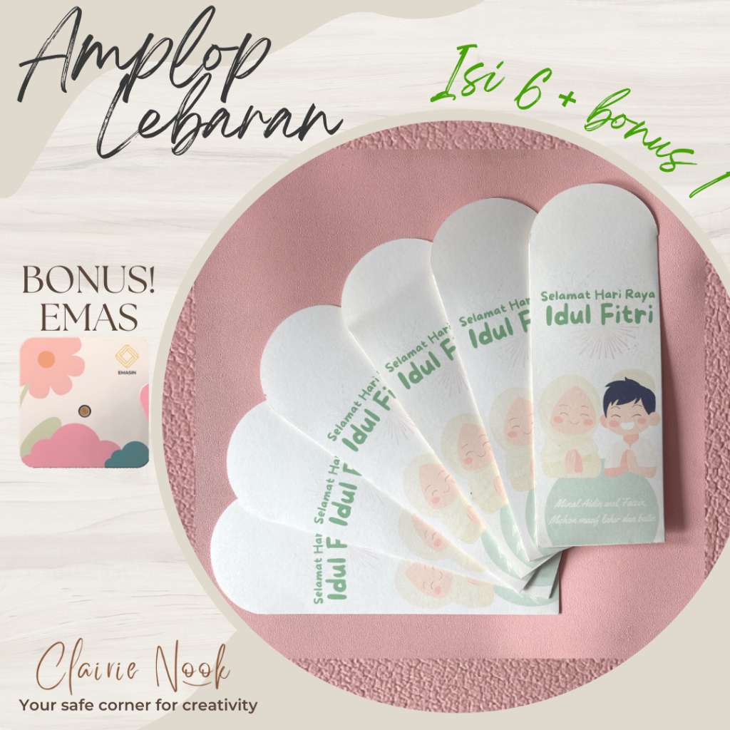 

Clairie Nook Amplop Lebaran Idul Fitri / Angpao Lebaran
