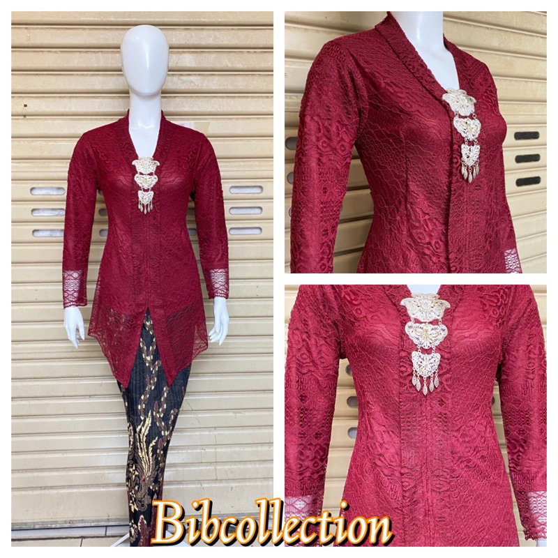 KEBAYA MODERN KARTINI BELAH PENDEK/seragam/wisuda/kondangan