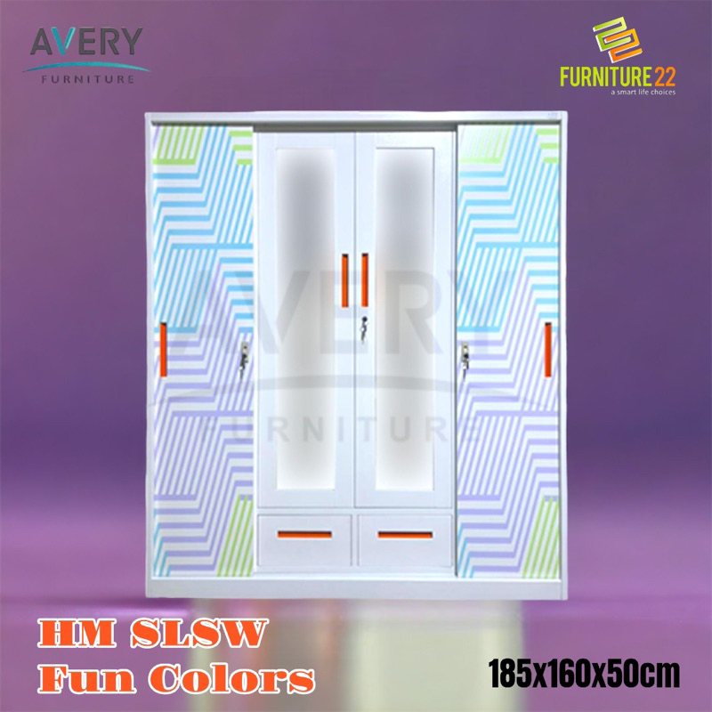 Lemari Besi Sliding - Avery - Bufallo - Awet dan Murah