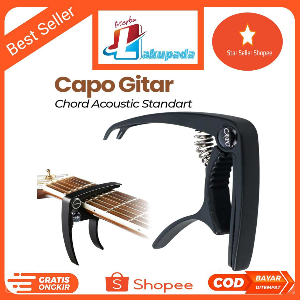 Capo Gitar Chord Acoustic Standart Aluminium Alloy