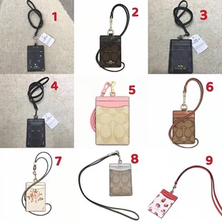 [Instant/Same Day] 18 Logo logam lima warna  30251 65573 58634 57964  23679  39055 26654 25689  coach card holder lanyard name card (dust bag + paper bag + carton + envelope + black card)  gongzhuopai