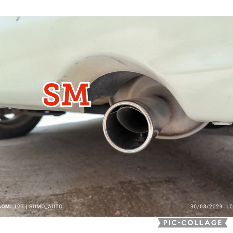 variasi ujung knalpot nissan MARCH MUFFLER CUTTER NISSAN MARCH