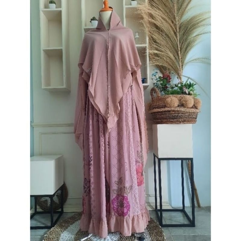 ready stok eldena syar'i navy,coksu,peach,denim army...