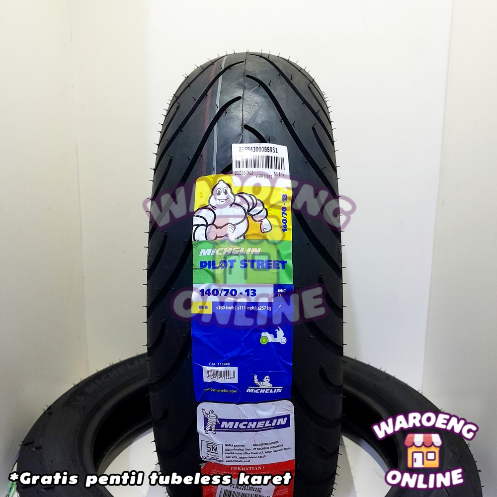BAN MOTOR MICHELIN PILOT STREET 120/70 - 13 & 140/70 - 13 TUBELESS BAN YAMAHA NMAX ADV UPSIZE