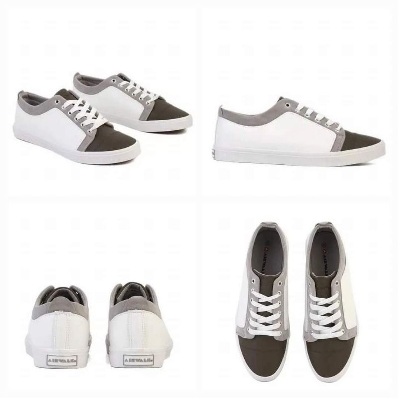 SALEEE 100% ORIGINAL Sepatu Casual Pria AIRWALK SAMMY WHITE GREY AIW22CM0916C700040