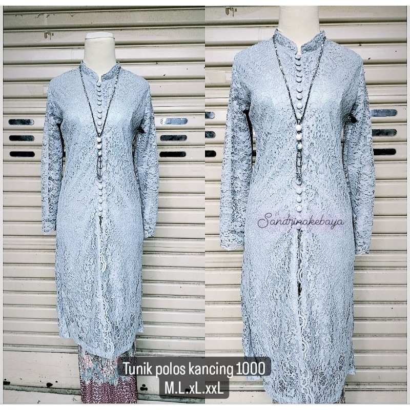 Promo atasan kebaya busui/kebaya brukat modern/tunik Brokat kancing