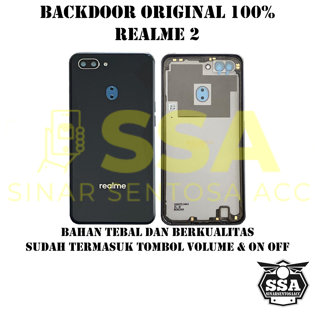 Backdoor Original 100% Realme 2 Tutup Baterai Tutup Belakang Backcover Back cover Real Me 2 Realme2