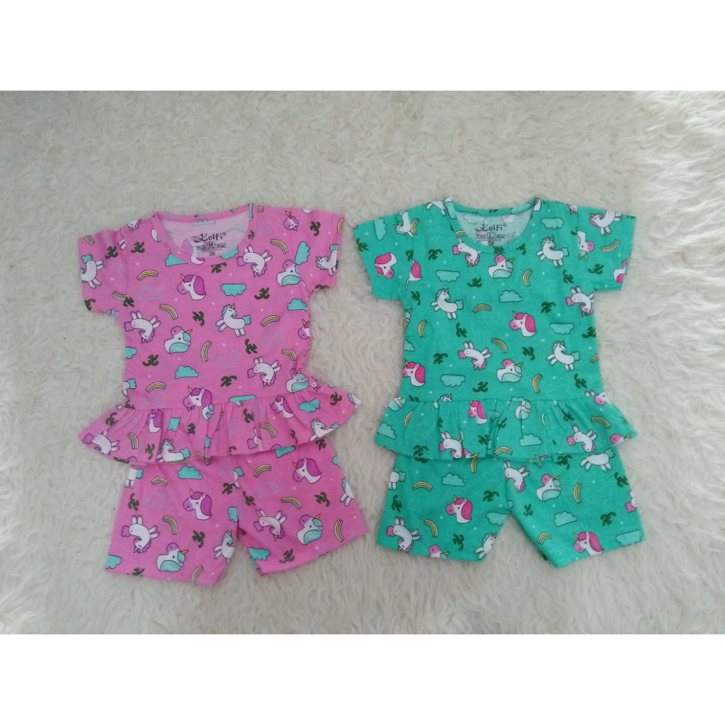 Setelan Dress Anak Perempuan/Dress Anak Cewe 2 Tahun