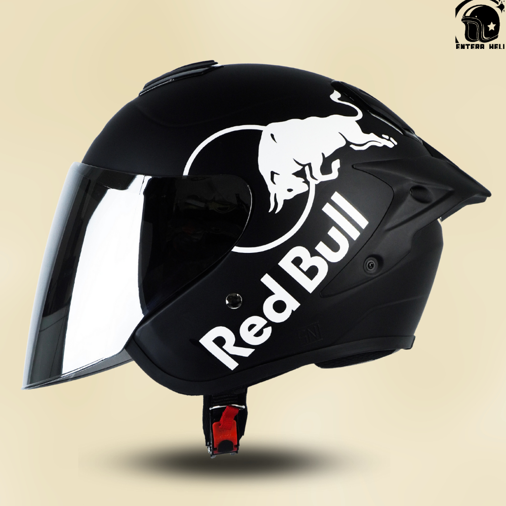 Helm Half Face INK CENTRO SNI RED BULL Untuk Pria Dan Wanita Dewasa COD