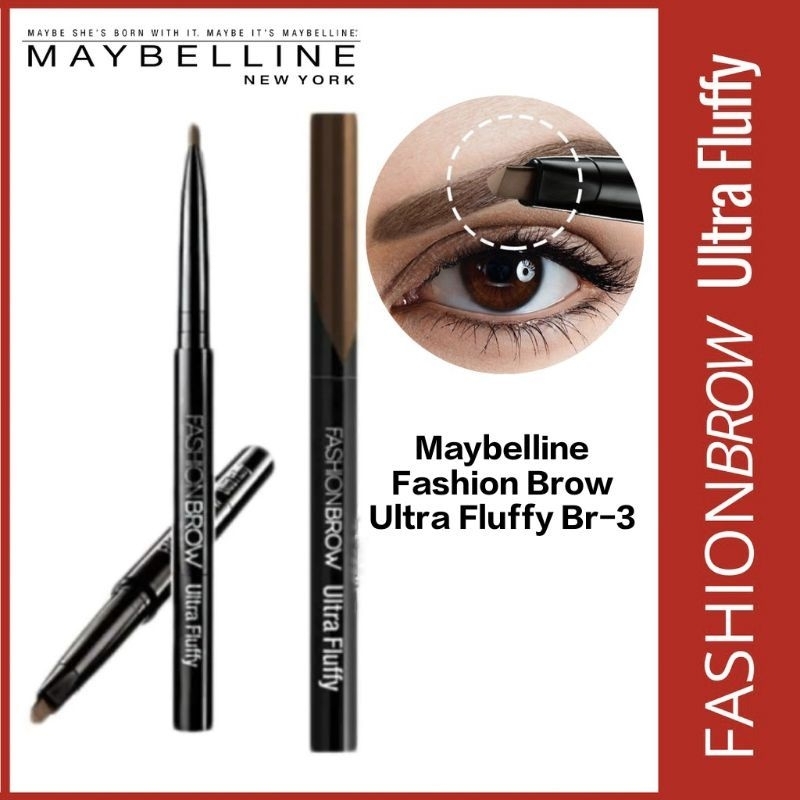 MAYBELLINE FASHION BROW ULTRA FLUFFY pensil alis mekanik pensil alis /pensil alis mekanik water frup