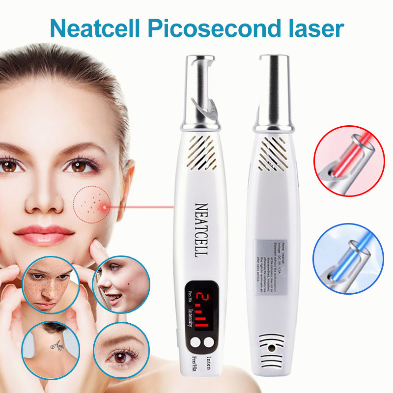 Picosecond Laser Red Laser Pen Laser Penghilang Tahi Lalat / Biru Pen Penghilang Flek Hitam Tatto Tai Lalat / Bintik / Tato Dll