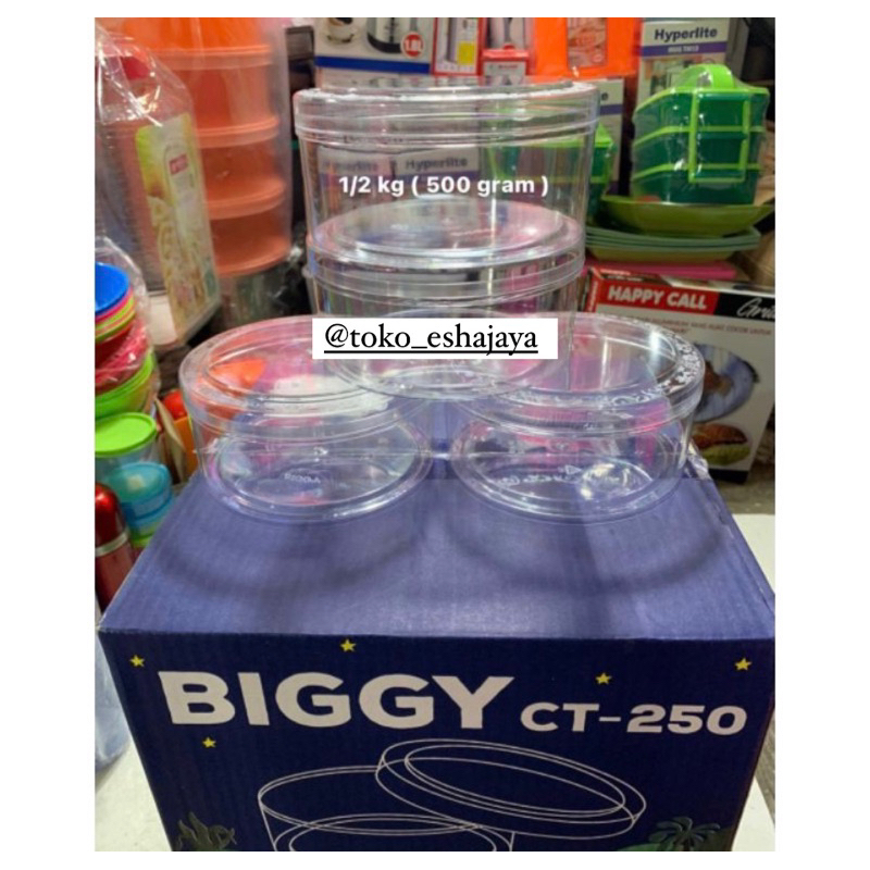 BIGGY-Toples Kue Kering / Toples Nastar / Toples Mika 1/2 kg ( 500 gram )