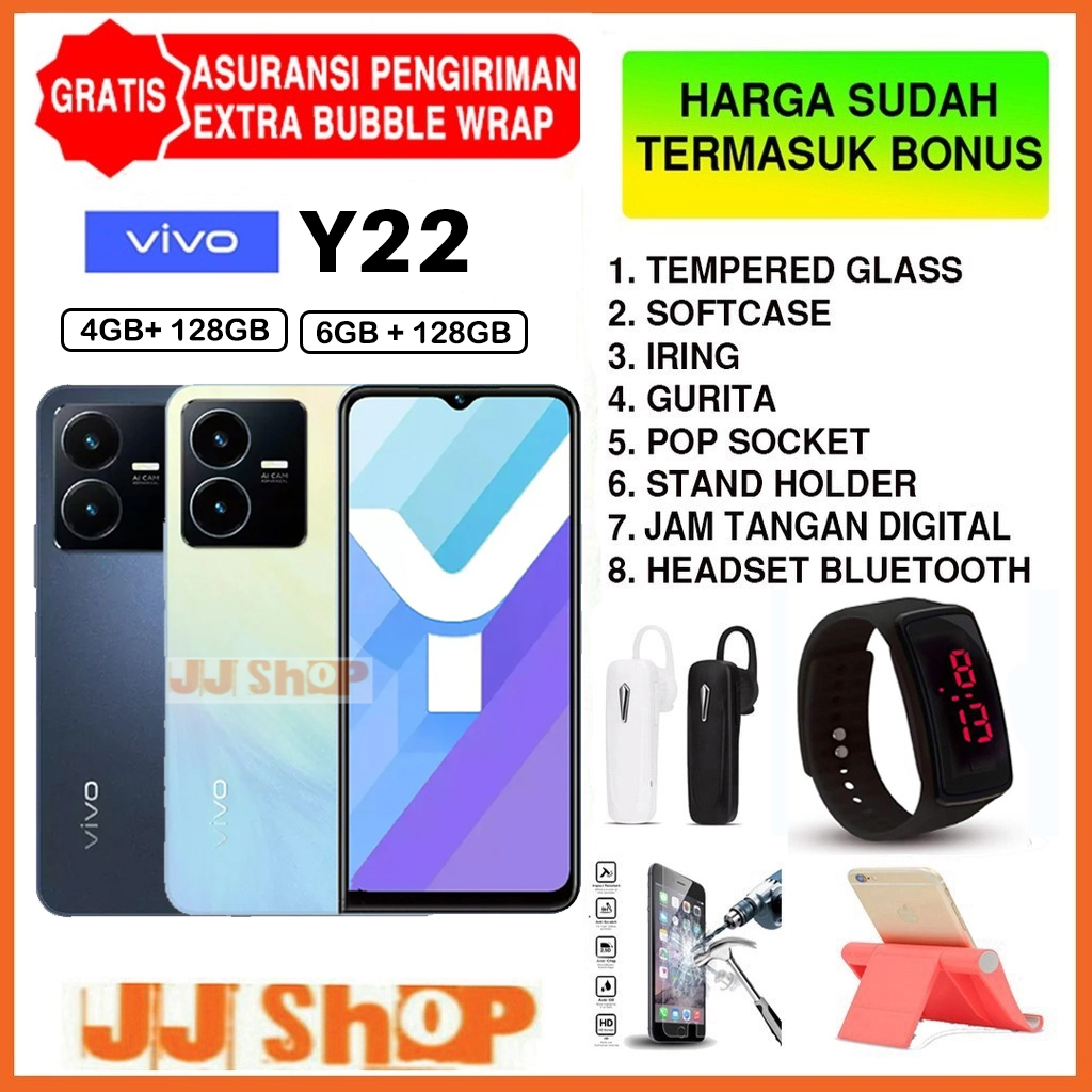 VIVO Y27 5G &amp; 4G - Y22 6/128 4/128 GB RAM 6GB 4GB ROM 128GB GARANSI RESMI