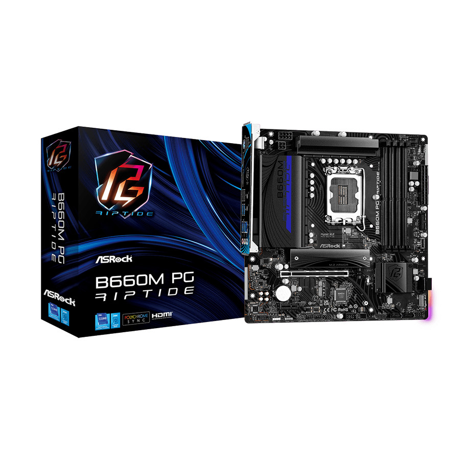 ASRock B660M PG RIPTIDE DDR4 (Intel LGA 1700, Gen12)